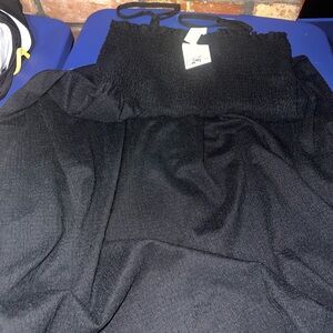 NWT H&M Black Spaghetti strap dress